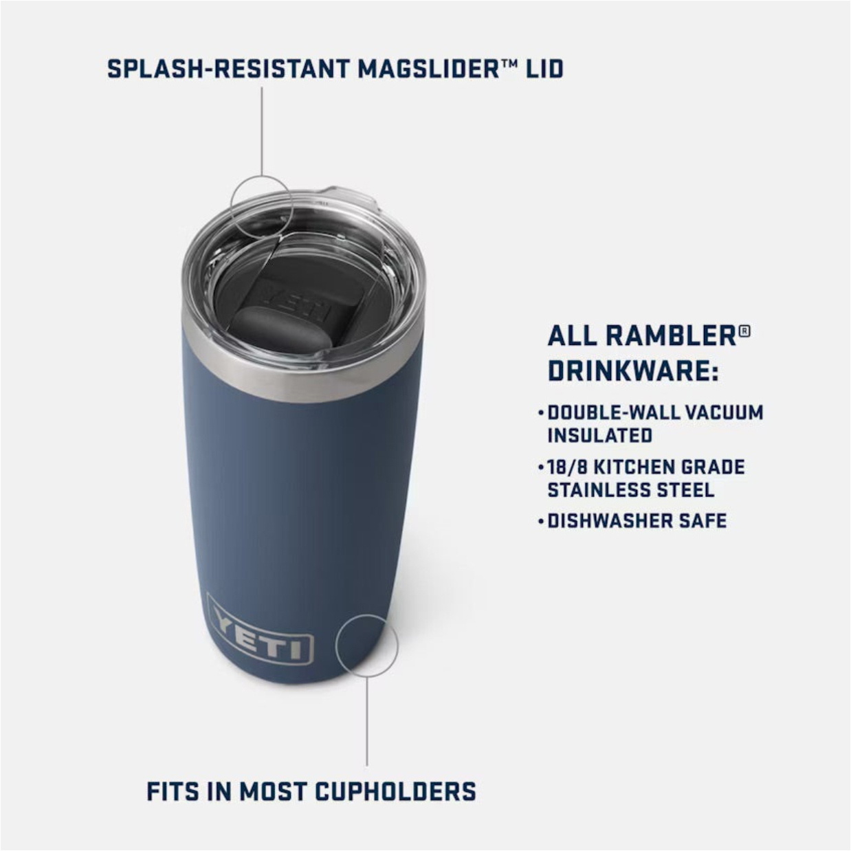 2026 YETI Rambler 10 Oz Tumbler 70000003413 - White